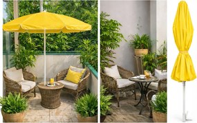 Kerti Strand Napernyő Teraszra Sárga 160 cm