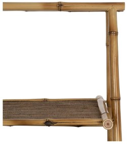 Natúr színű bambusz polcos állvány 48x100x45 cm Manali – Ixia