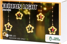 LED-es fĂ©nyfĂŒggöny figurĂĄkkal KarĂĄcsonyi lĂĄmpĂĄk 125 LED-es ablakra