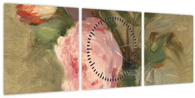 Kép - Berthe Morisot, Peonies, reprodukciók (órával) (90x30 cm)