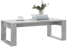 Betonszürke szerelt fa dohányzóasztal 102x50x35 cm