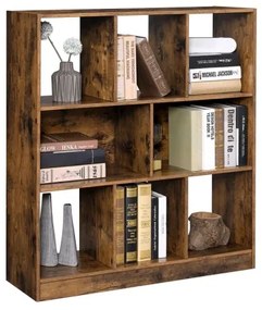 NAVARO barna könyvespolc