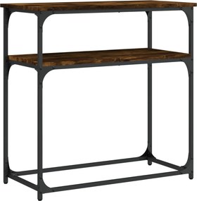vidaXL füstös tölgy színű szerelt fa tálalóasztal 75x35,5x75 cm