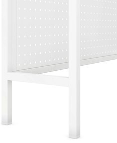 JENNY fém íróasztali feltét, 950 x 980 x 220 mm, fehér