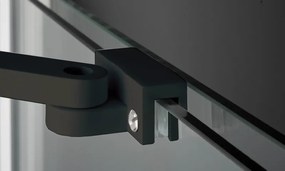 Prizma csúsztatható walk-in zuhanyfal_140x195, fekete