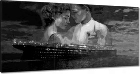 Vászonkép 180x90 Titanic Fekete-fehér