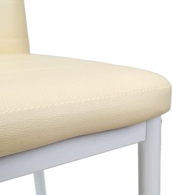 Tino NOVA Étkezőszék bézs textilbőr + fém