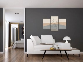 Kép - Line art csók (90x60 cm)