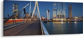 Kép - Alkonyat Rotterdamban, Hollandia (120x50 cm)