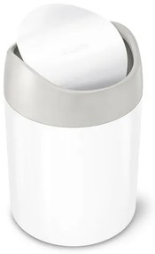 Simplehuman Mini bin szemétkosár szabadon álló 1,5 l fehér acél matt SHCW2079