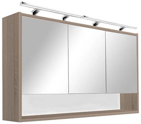 Luna 120 felső tükrös szekrény, Rauna szil