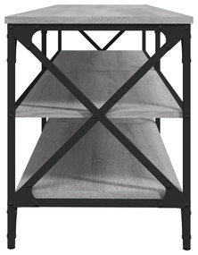 szürke sonoma színű szerelt fa TV-szekrény 160 x 40 x 50 cm
