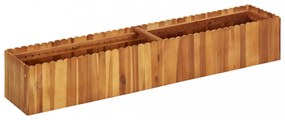 tömör akácfa kerti magaságyás 150 x 30 x 25 cm