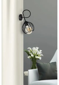 Fali lámpa OXFORD 1xE27/15W/230V fekete