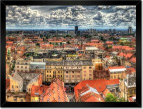 Poszterek keretben 40x30 Panoráma Zágráb