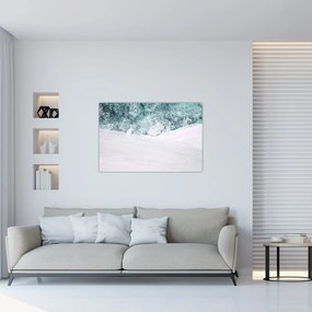 Kép - Türkiz absztrakció (90x60 cm)