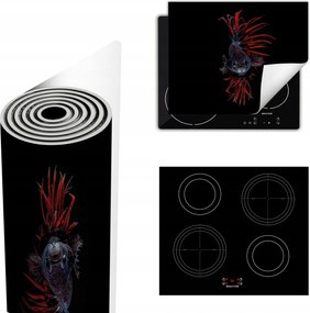 Tűzhelyvédő Szőnyeg Több Hely 60x52 fekete hal