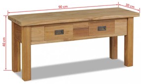 tömör tíkfa szék előszoba pad 90 x 30 x 40 cm