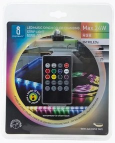 Aigostar - 3m LED RGB kültéri dimmelhető szalag 24W 12V IP65 + távirányító