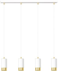 Emibig modern függeszték fumiko fehér arany emi815/4