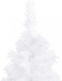 fehér PVC sarok műkarácsonyfa 210 cm
