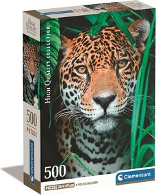 Állatos Jaguar 500 db-os puzzle Compact Clementoni