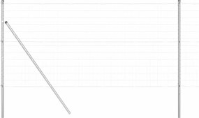 vidaXL Kerítés oszlopokkal Ezüst 1,2 x 10 m Acél és PVC