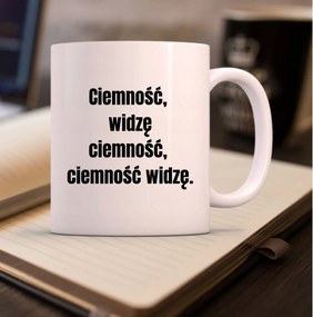 Bögre Fehér Vicces Ajándék Szexmisszió Klasszikus Sötétség Látom