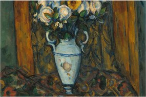 Kép - Paul Cézanne, Vase of Flowers, reprodukciók (90x60 cm)