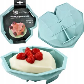 Forma Szilikon Szív Sütőforma Torta Desszert 3D Monoporció