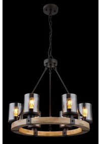 Globo 15555-6H - Csillár láncon LILA 6xE27/60W/230V