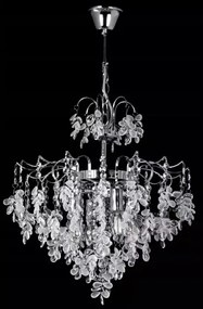 Palota csillár glamour króm kristályokkal szépségszalonba E14