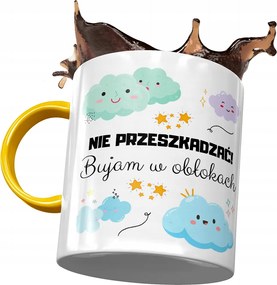 Bögre Sárga Vicces Ne Zavarj Nyomtatott Fotó