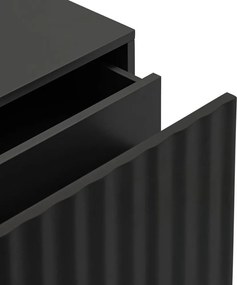 Fekete matt éjjeliszekrény Sierra – Teulat