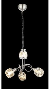 Globo 54356-3H - KRIS LED csillár láncon 3xE14/40W + LED 5W/230V