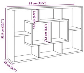 antik fa szerelt fa fali polc 85 x 16 x 52,5 cm