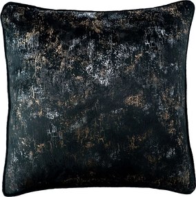 Díszpárnahuzat márvány glamour 40x40 cm Fekete