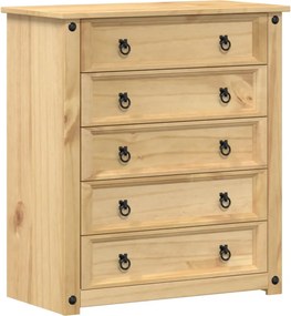 vidaXL Corona tömör fenyőfa komód 80x40x89 cm