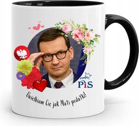 Bögre Fekete Politikusok Miniszterelnök Mateusz Morawiecki
