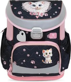 Iskolatáska, fémcsat, BELMIL Mini-Fit Cute Kitten, cica (BL40533AGPC24L)