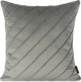 Dekoratív párnahuzat Nala 45x45 Eurofirany ezüst, varrásokkal