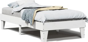 vidaXL fehér tömör fenyőfa ágy matrac nélkül 90 x 200 cm