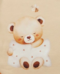 Belül bolyhos hosszú ujjú hálózsák – 2,5 TOG - Maci mintával