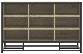 cipőpad Sonoma tölgy 84x40x53,5 cm Gépelt fa és fém