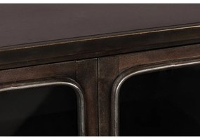 Fekete fém tálalószekrény 60x100x35 cm Denza – Dutchbone