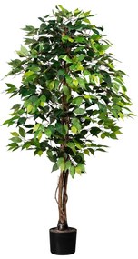 Művirág Ficus benjamin, 160 cm, zöld
