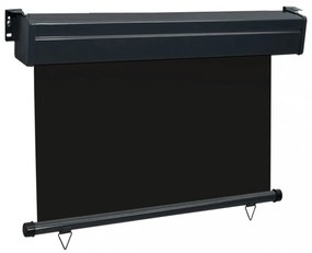 fekete erkély oldalnapellenző 105 x 250 cm