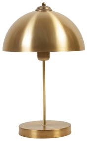 Aranyszínű asztali lámpa fém búrával (magasság 40 cm) Lungo – Opviq lights