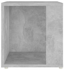 betonszürke szerelt fa kisasztal 33 x 33 x 34,5 cm