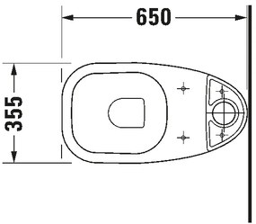 Duravit 21110900002 - Kombinált WC D-CODE, kerámia, fényes fehér